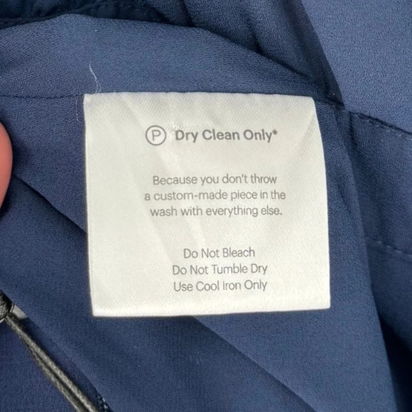 Fame & Partners NWT XS Jumpsuit Navy Tiered Ruffle Wide Leg V-Neck Open Back - Picture 9 of 11